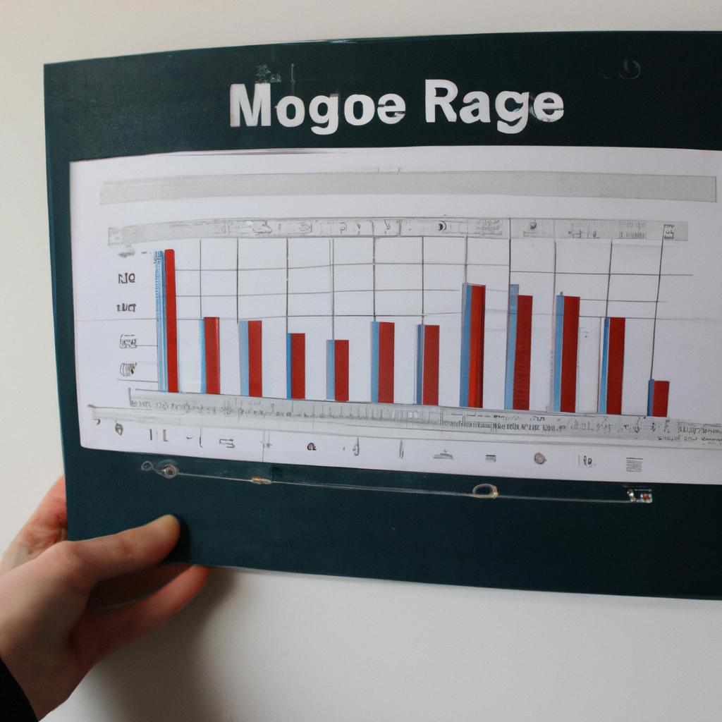 Person holding mortgage rate chart