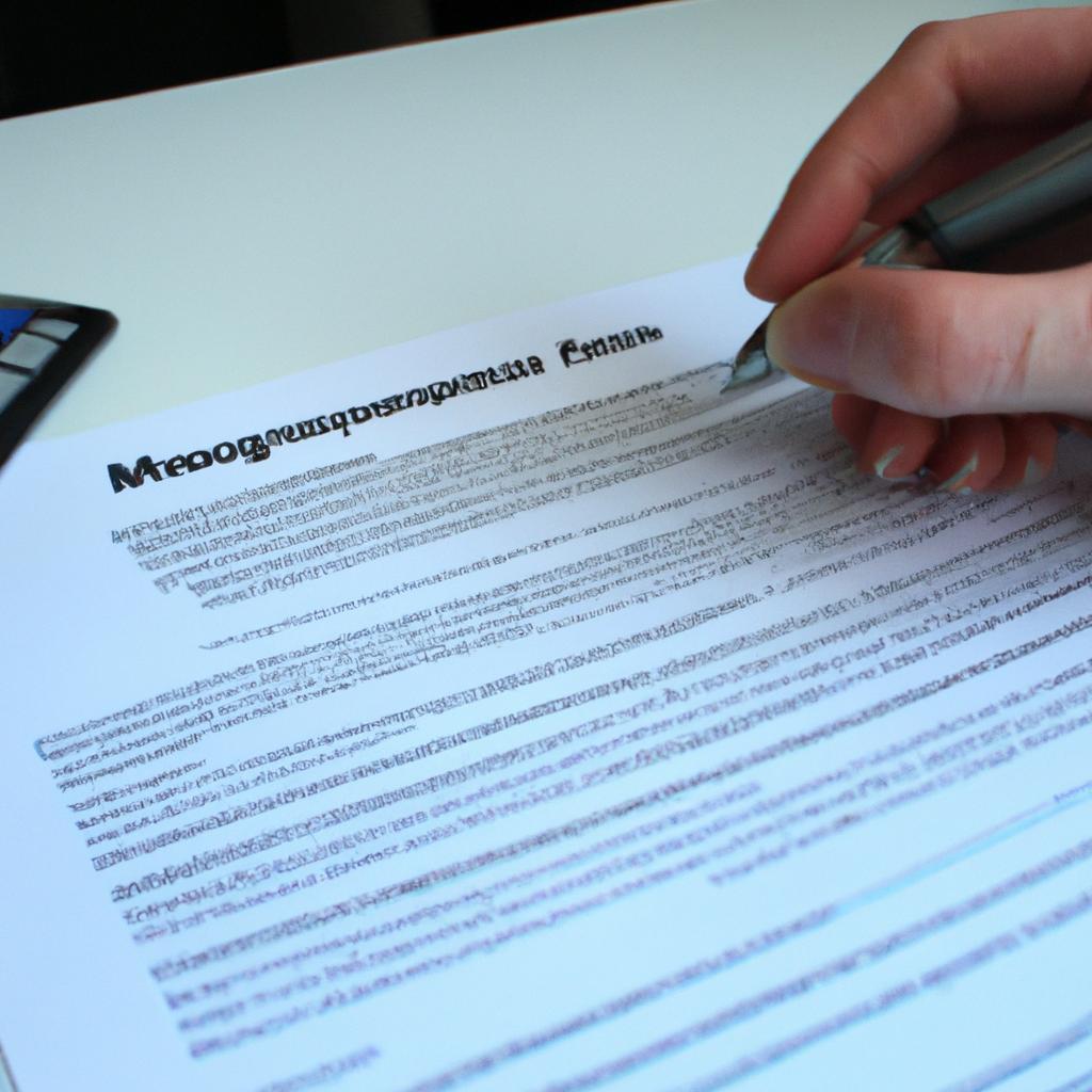 Person signing mortgage insurance documents